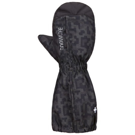SnowLife Baby Click Mitten gyerek téli egyujjas kesztyű fekete black