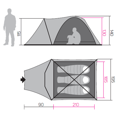Hannah Harbor 3 sátor