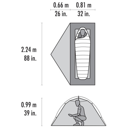 MSR Hubba Hubba LT 1P ultrakönnyű sátor
