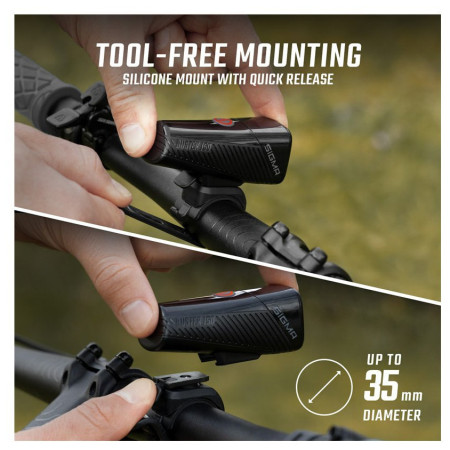 Sigma Buster 150 első lámpa