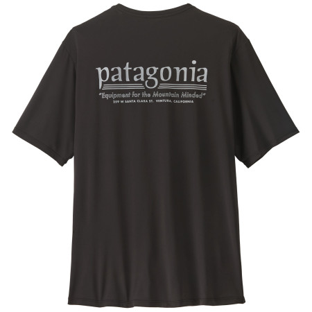 Patagonia Men's Capilene Cool Daily Shirt - Hut Tripper férfi póló fekete Black
