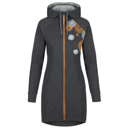 Női pulóver Loap Ecara fekete/narancssárga