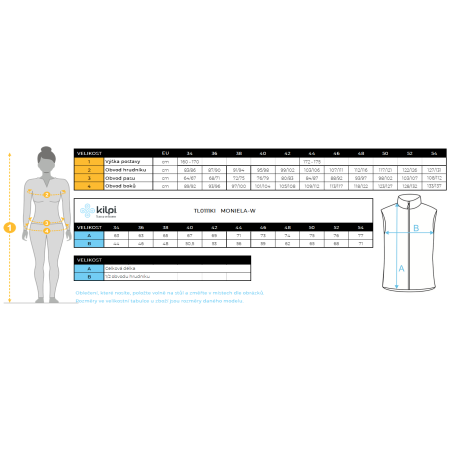 Kilpi Monilea női mellény