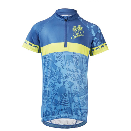 Gyerek biciklis mez Silvini Inner kék/zöld