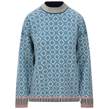 Dale of Norway Langøy Fem Sweater női pulóver kék/fehér Arctic Blue Offwhite