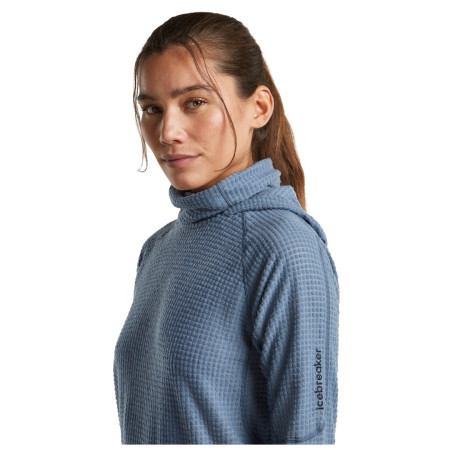 Icebreaker Wom Mer 400 RealFleece Grid Pulover Hood női pulóver