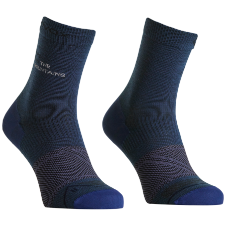 Ortovox Alpine Light Comp Mid Socks M férfi merinó zoknik kék/szürke Blue Nunatak