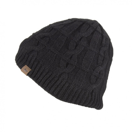 SealSkinz WP Cold Weather Cable Knit Beanie vízálló sapka fekete