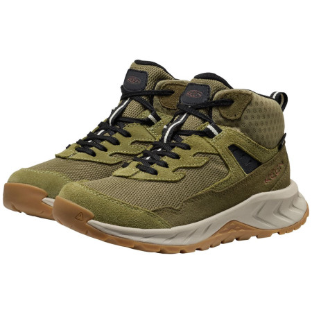 Keen Hightrail Mid Wp Youth Dark Olive gyerek cipő
