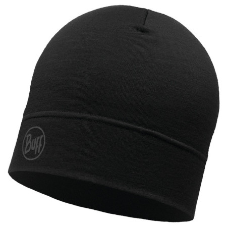 Buff Merino Lightweight Beanie sapka fekete SolidBlack