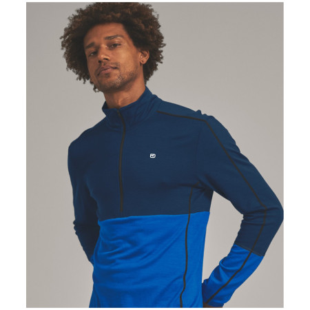 Ortovox 185 Rock'N'Wool Zip Neck férfi funkcionális pulóver