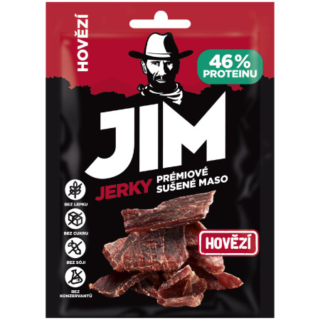 Jim Jerky Marhahúsos jerky 23 g száritott hús