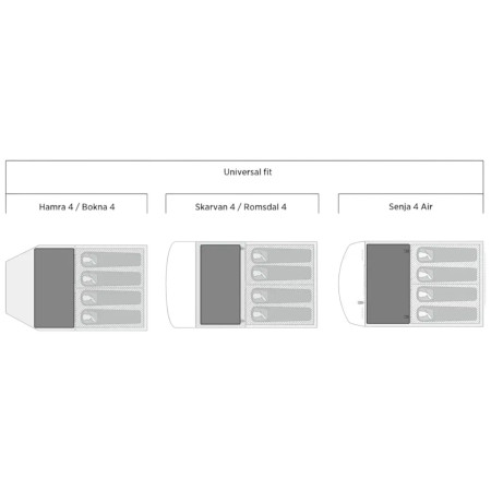 Easy Camp Rosebay Universal Carpet 1.3 x 2.4 m talajtakaró sátorhoz