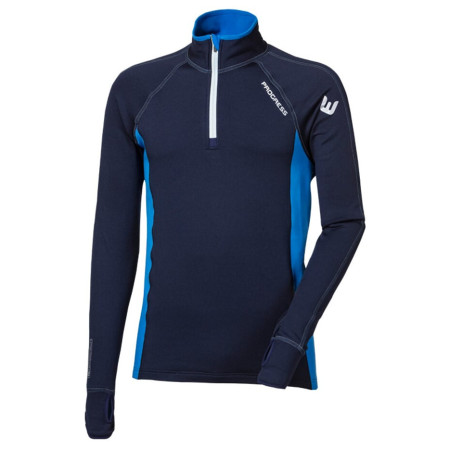 Progress TOREZ ZIP férfi funkcionális pulóver sötétkék tm.modrá/modrá