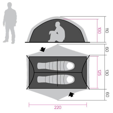 Hannah Tercel 2 Light sátor