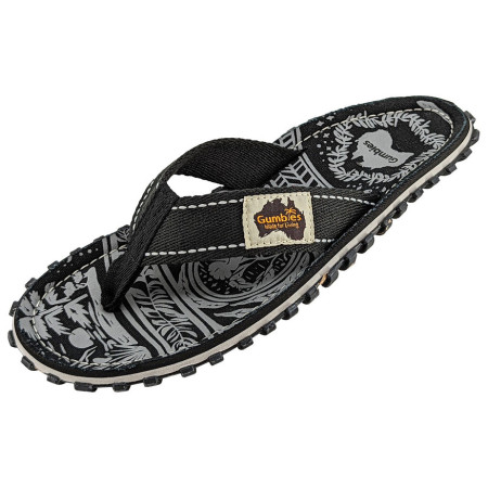 Gumbies Islander Midnight Black flip-flop
