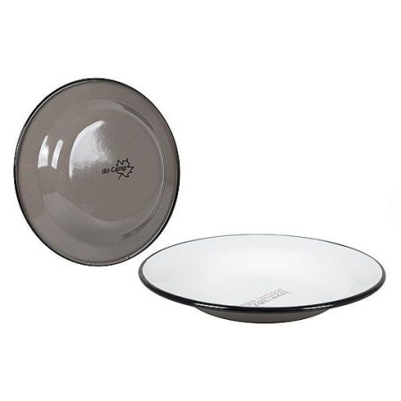 Mélytányér Bo-Camp UO Enamel Campfire Plate Taupe