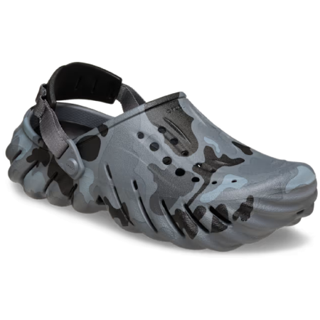 Crocs Echo Duck Camo Clog papucs szürke/fekete Charcoal/Black