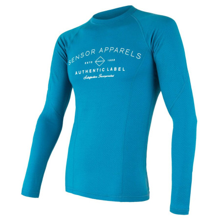 Férfi funkcionális póló Sensor Merino DF Label kék modrá