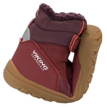Viking Outdoor Footwear Birch Barefoot Warm WP Pull-on Wine gyerek téli cipő
