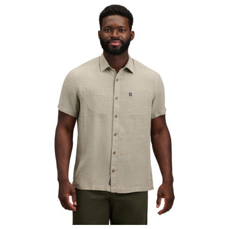 Black Diamond M Scenic Route Ss Shirt férfi ing bézs Pine Smoke-Chalk