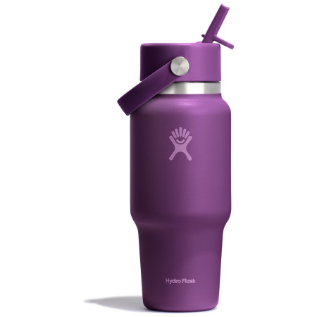 Hydro Flask Wide Flex Straw Travel Bottle 24 Oz thermo bögre lila beachplum purple