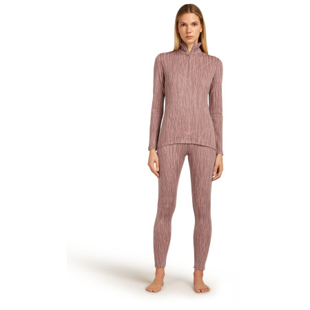 Icebreaker Women Merino 260 Tech Vertex LS Half Zip Delta Lines AOP női funkcionális felső