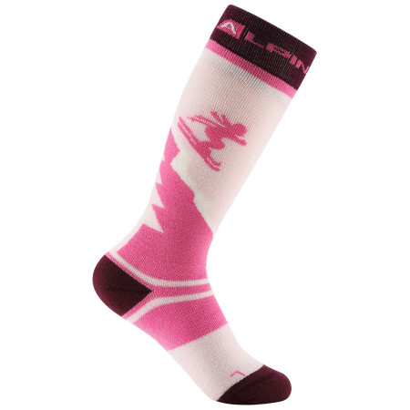 Alpine Pro Skyro Pink gyerek zokni rózsaszín RŮŽOVÁ