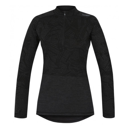 Női thermo ruházat Husky Merino 100 Dl. Rukáv Zip L fekete