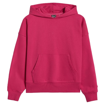 4F Sweatshirt F1887 női pulóver piros DARK PINK