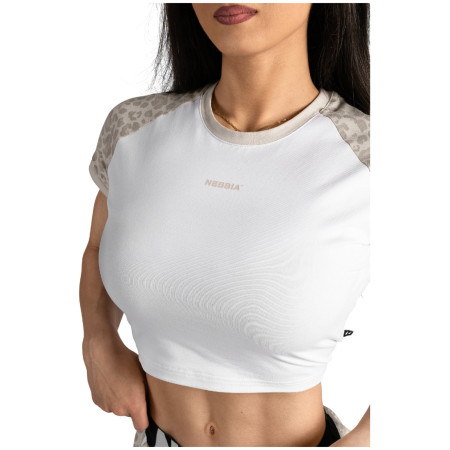Nebbia Crop Top Leopard '97 Primal női póló