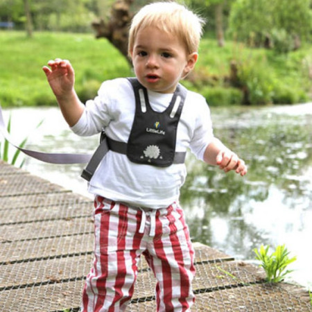 Biztonsági gyerekpóráz Littlelife Reins Grey