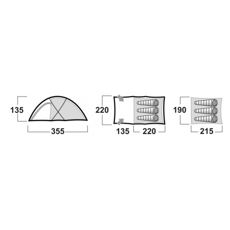 Husky Felen 3-4 túrasátor