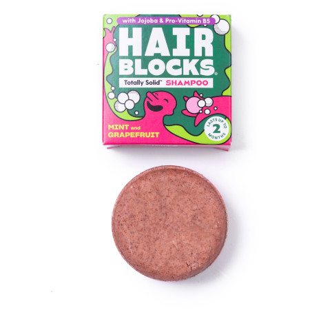 Shower Blocks Solid Shampoo - Mint & Grapefruit sampon piros