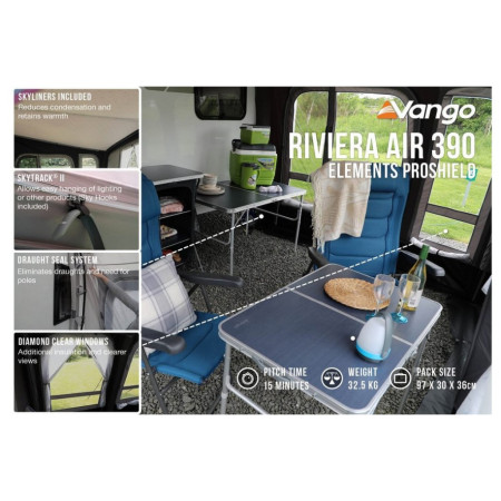 Elősátor Vango Riviera Air 390 Elements ProShield