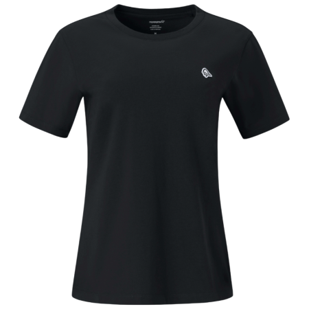 Norrona /29 cotton viking patch T-shirt női póló fekete Caviar Black