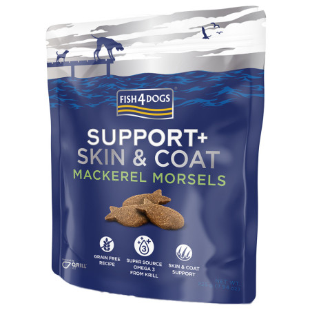 Fish4Dogs Coat Mackerel Morsels 225g jutalomfalatok kutyáknak