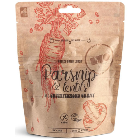 Lyo food BIO paszternák lencsével és gombaszósszal – 270 g szárított étel