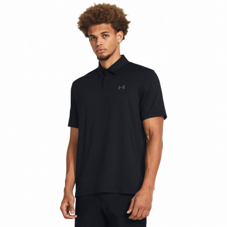 Under Armour T2G Polo férfi funkcionális póló fekete Black/PitchGray