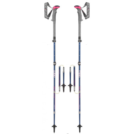 Leki Micro Vario Carbon Lady túrabot kék DeepblueWhiteBerry
