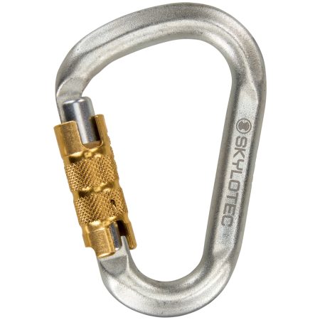 Skylotec Snappy Steel TG (triplex gate) karabiner világosszürke No colour