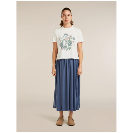Icebreaker Merino 150 Tech Lite SS Crop Tee NZ Flora női póló