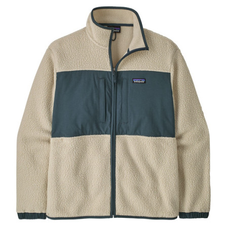 Patagonia M's Retro Pile Patch Jkt férfi pulóver bézs/zöld Pelican