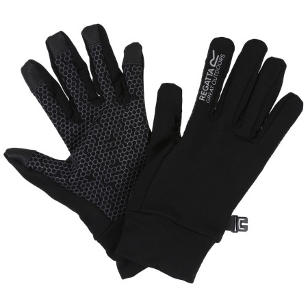 Regatta Grippy Gloves II gyerek kesztyű fekete/szürke Black/Dark Grey