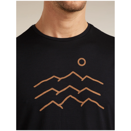 Icebreaker Merino Blend 125 Cool-Lite™ Sphere SS Tee Across the Peaks férfi funkcionális póló