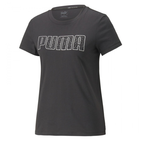 Női póló Puma Stardust Crystalline Short Sleeve Tee fekete