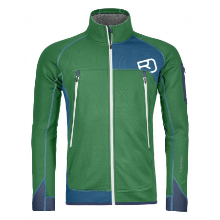 Férfi kabát Ortovox Fleece Plus Jacket zöld/kék Irish green
