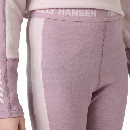 Helly Hansen Jr Lifa Merino Midweight Set Purple Clay gyerek funkcionális szett
