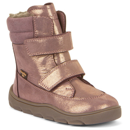 Froddo Barefoot Zeru Tex Winter Pink/Gold gyerek téli cipő rózsaszín/sárga pink/gold