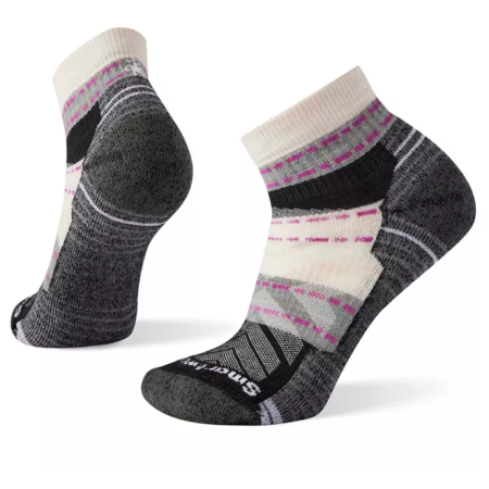 Női zokni Smartwool Hike Light Cushion Margarita Ankle Socks szürke/fehér